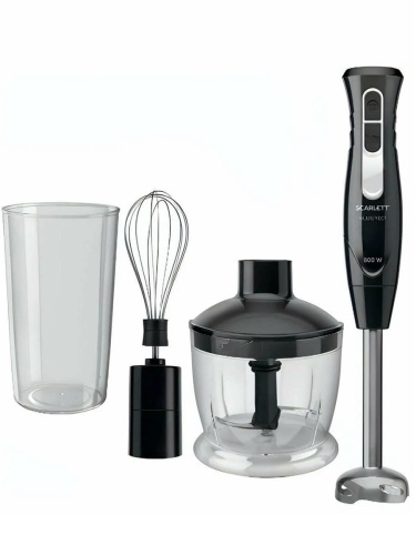 картинка Scarlett SC-HB42F35 погружной блендер 800Вт, режим турбо цвет черный от магазина Интерком-НН