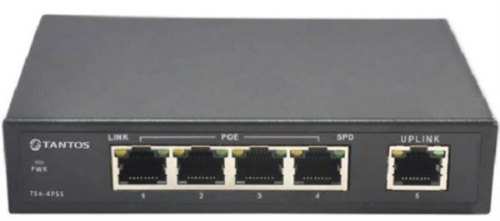изображение Коммутатор Tantos TSn-4P5S 5 портовый EthernetPassive PoE магазин Компании Интерком-НН картинка Tantos TSn-4P5S коммутатор 5 портовый EthernetPassive PoE от магазина Интерком-НН