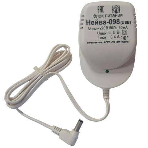 изображение Нейва-098-5 USB блок питания 5В, 400mА с разъемом USB для бытовой радиоаппаратуры магазин Компании Интерком-НН картинка Нейва-098-5 USB блок питания 5В, 400mА с разъемом USB для бытовой радиоаппаратуры от магазина Интерком-НН
