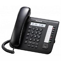 картинка Panasonic KX-DT521RU-B Системный телефон 8 кнопок с индикацией, 1-строчный дисплей с подсветкой от магазина Интерком-НН