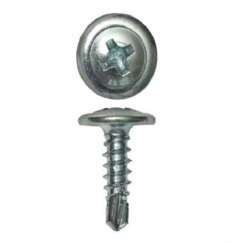 картинка Саморезы 4,2х16 стальные с прессшайбой, наконечник сверло 																							 от магазина Интерком-НН