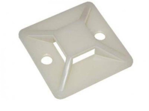 картинка Площадка самоклеющаяся для крепления стяжек 20мм*20мм (для стяжек шириной 5мм) /(упак.100 шт) от магазина Интерком-НН