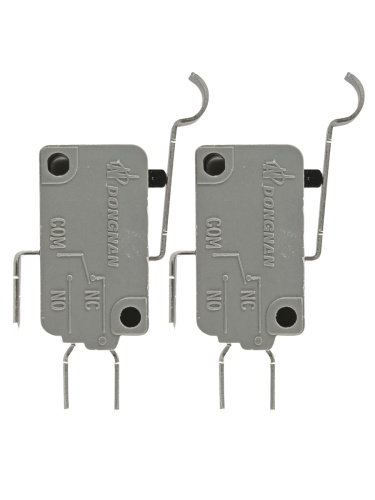 картинка Микропереключатель 2 шт.Dongnan KW3A-16Z6-A200 3-х контактный 16(4)A 250V с рычагом 27мм от магазина Интерком-НН
