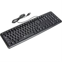 картинка OKLICK 180V2 клавиатура проводная компьютерная USB (черная) от магазина Интерком-НН