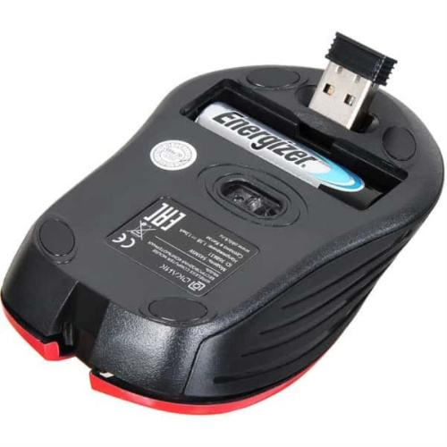 картинка Oklick 545MW Мышь беспроводная USB, чёрный/красный от магазина Интерком-НН фото 2