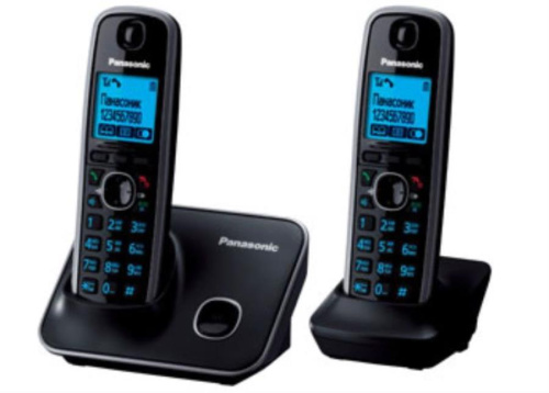картинка Panasonic KX-TG6612RUB - Беспроводной телефон DECT (радиотелефон) , цвет: черный  от магазина Интерком-НН