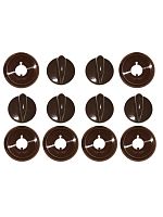 картинка Комплект ручек 01040582 для газовой плиты Gefest 1200, 3200 (коричневые) от магазина Интерком-НН