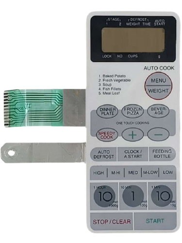 картинка Daewoo 3518511600 Сенсорная панель для свч KOR-810P0S белый-серый от магазина Интерком-НН фото 2