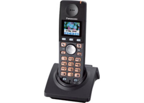 картинка Panasonic KX-TGA828RUT - Дополнительная трубка DECT (радиотелефон) , цвет: темно-серый металлик  от магазина Интерком-НН