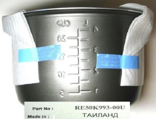 картинка Panasonic RE50K993-00U(ARE50K993-0U) Кастрюля (Чаша) для мультиварки SR-TMX530, SR-TMZ540, SR-TMZ550 от магазина Интерком-НН фото 2