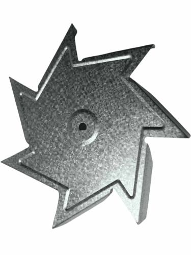картинка Крыльчатка двигателя конвекции 7 лопастей C00390294, H=21мм, D=145мм для духового шкафа  Whirlpool от магазина Интерком-НН