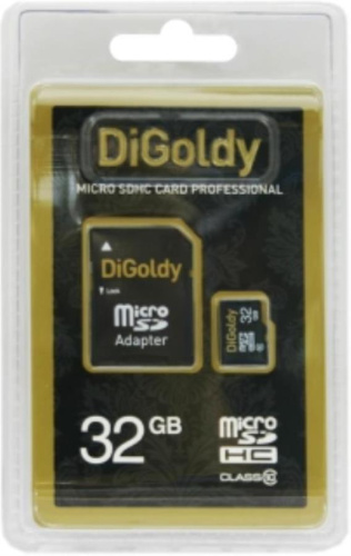 изображение Память Micro SD 32Gb DiGoldy class10 (SD adapter) магазин Компании Интерком-НН картинка Память Micro SD 32Gb DiGoldy class10 (SD adapter) от магазина Интерком-НН