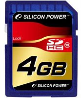 картинка Память SD 4Gb Silicon Power SDHC class10 от магазина Интерком-НН