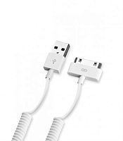 картинка USB кабель для Apple 30-pin (iPhone4G/4GS) 1.2м витой белый (Deppa) 72118 магазин Интерком-НН являющийся официальным представителем в России картинка USB кабель для Apple 30-pin (iPhone4G/4GS) 1.2м витой белый (Deppa) 72118 от магазина Интерком-НН