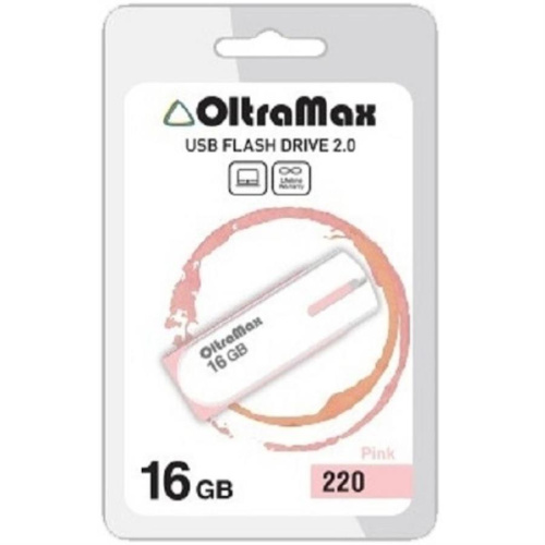 изображение Память USB 16Gb OltraMax 220 розовый (OM16GB220-Pink) магазин Компании Интерком-НН картинка Память USB 16Gb OltraMax 220 розовый (OM16GB220-Pink) от магазина Интерком-НН