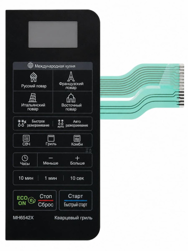 картинка LG MFM62938801 Сенсорная панель управления, мембрана микроволновой СВЧ печи MH6542X от магазина Интерком-НН