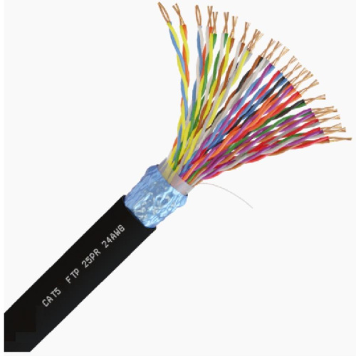 изображение Кабель FTP25x2 cat.5 для наружных работ, черный (305м) магазин Компании Интерком-НН картинка Кабель FTP25x2 cat.5 витая пара экранированная для наружных работ, черный (305м) от магазина Интерком-НН