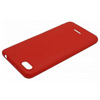 картинка Xiaomi Redmi 6A Чехол (бампер) матовый силиконовый, цвет красный от магазина Интерком-НН