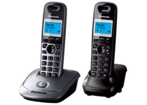 изображение Panasonic KX-TG2512RU1 беспроводной телефон Panasonic DECT (радиотелефон) , цвет серый металлик/черный магазин Компании Интерком-НН картинка Panasonic KX-TG2512RU1 беспроводной телефон DECT (радиотелефон) , цвет серый металлик/черный от магазина Интерком-НН