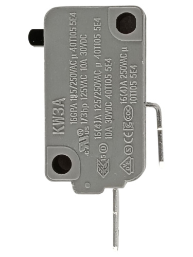 картинка Микропереключатель Dongnan KW3A-16T0-B200 2-х контактный нормально разомкнутый (NO) KW3A 16(4)A 250V от магазина Интерком-НН