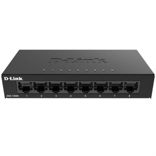 изображение D-Link DGS-1008D/K2A Неуправляемый коммутатор с 8 портами магазин Компании Интерком-НН картинка D-Link DGS-1008D/K2A Неуправляемый коммутатор с 8 портами от магазина Интерком-НН