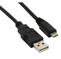 картинка Кабель штекер USB A - штекер micro USB 2.0 (1м), черный, блистер Netko от магазина Интерком-НН