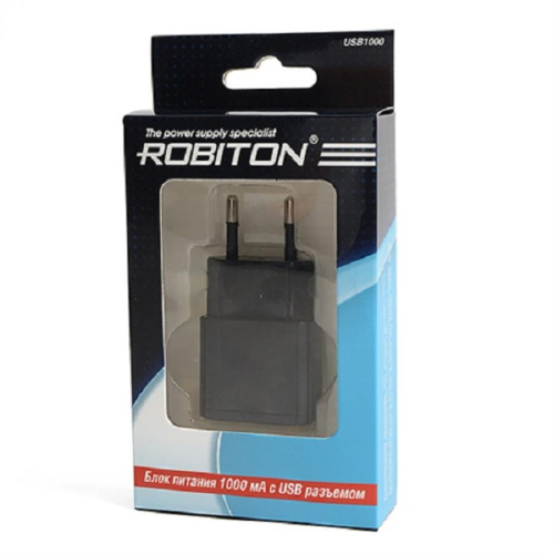 изображение Блок питания с USB выходом Robiton USB1000 BL1 магазин Компании Интерком-НН фото 2 картинка Robiton USB1000 Блок питания с USB выходом от магазина Интерком-НН фото 2
