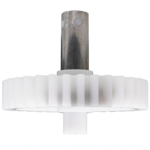 картинка Шестерня большая с валом D=72/14мм, 34 прямых зубьев для мясорубки Centek, Moulinex, Дельта от магазина Интерком-НН