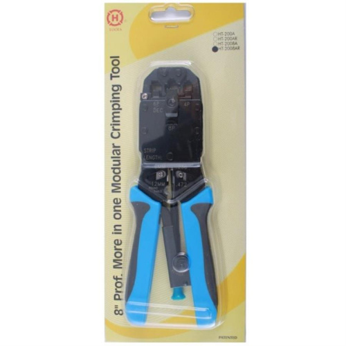 картинка Инструмент HT-2008AR обжимной RJ-45, RJ-12, RJ-11 (8P8C/6P6C/6P4C/4P4C), фиксатор+ отвертка от магазина Интерком-НН фото 2