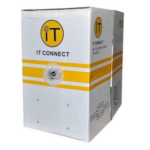 картинка Кабель FTP4 cat.5e витая пара экранированная для внутренних работ, серый 4х2х0,5 (305м) коробка от магазина Интерком-НН