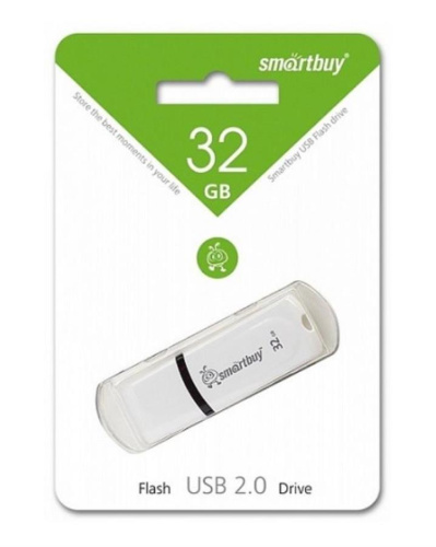 картинка Память USB 32Gb Smart Buy Paean белый 2.0 (SB32GBPN-W) от магазина Интерком-НН