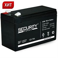 картинка Security Force SF 1207 Аккумулятор 12 В, 7 Ач  от магазина Интерком-НН