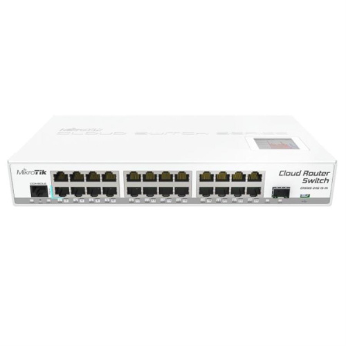 изображение Сетевой коммутатор MikroTik CRS125-24G-1S-IN, 24x10/100/1000 mbit/s gigabit ethernet with auto-mdi/x, 1xsfp магазин Компании Интерком-НН картинка MikroTik CRS125-24G-1S-IN 24-портовый коммутатор от магазина Интерком-НН