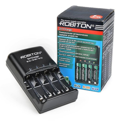 изображение Зарядное устройство Robiton 3in1Charger для зарядки аккумуляторов Ni-Zn, Ni-MH и Ni-Cd магазин Компании Интерком-НН картинка Robiton 3in1Charger Зарядное устройство для зарядки аккумуляторов Ni-Zn, Ni-MH и Ni-Cd от магазина Интерком-НН