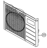 картинка Panasonic CWE06K1061 Передняя панель внешнего блока кондиционера CU-YW7MKD, CU-PA9KKD. CU-YW12MKD от магазина Интерком-НН