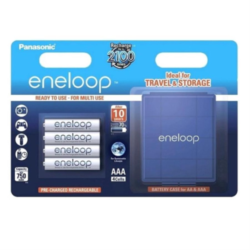 изображение 4 аккумулятора 750mAh AAA +футляр BL4 Panasonic eneloop BK-4MCCEC4BE магазин Компании Интерком-НН картинка Panasonic eneloop BK-4MCCEC4BE 4 аккумулятора 750mAh AAA +футляр BL4 от магазина Интерком-НН