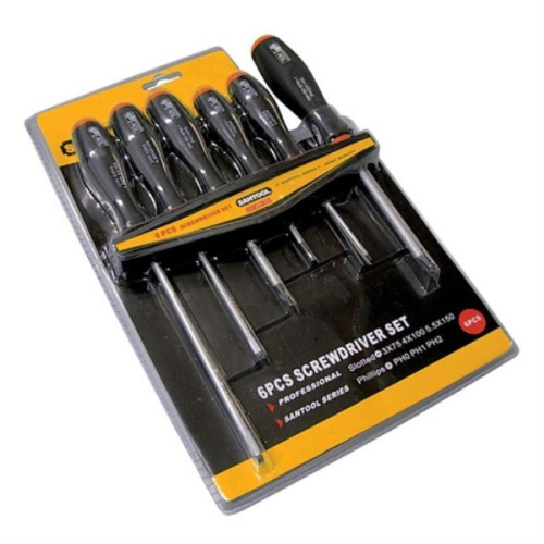 изображение Набор специальных отверток с обрезиненной ручкой (6 предметов) SANTOOL 031409-003 магазин Компании Интерком-НН картинка SANTOOL 031409-003 Набор специальных отверток с обрезиненной ручкой (6 предметов) от магазина Интерком-НН