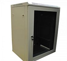 картинка Шкаф настенный 19", 15U (600x500) серый (WT-2042P-15U-600x500-F-G) от магазина Интерком-НН