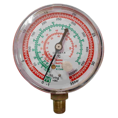 картинка Манометр WK6805H высокого давления 68мм для фреона R22, R134A, R404A, R407C от магазина Интерком-НН