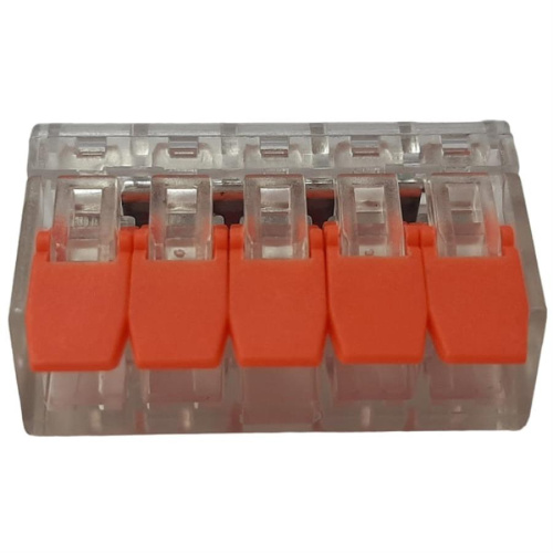 картинка Клемма 223-415 многоразовая, универсальная, 5-проводная (0,14-4мм2) от магазина Интерком-НН