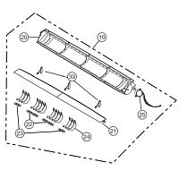 картинка Panasonic CWE20C2223 Блок жалюзи внутреннего блока кондиционеров CS-A12CTP, CS-A18CTP от магазина Интерком-НН