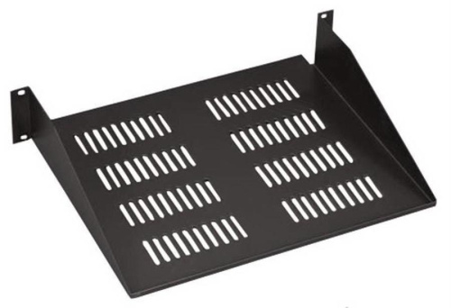 картинка Консоль для стойки (шкафа) 19" глубина 350, цвет черный крепление переднее 2U от магазина Интерком-НН