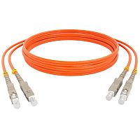 картинка Патч-корд оптический (optic patch cord) SC/UPC-SC/UPC MM 50/125мкм многомодовый (duplex) 0.75 метра от магазина Интерком-НН