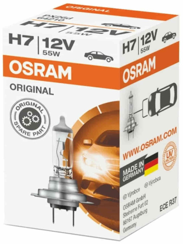 изображение Osram 64210 лампа галогеновая Original H7 12V 55W PX26d для автомобильных фар магазин Компании Интерком-НН картинка Osram 64210 лампа галогеновая Original H7 12V 55W PX26d для автомобильных фар от магазина Интерком-НН