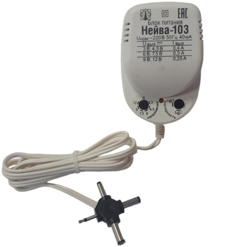 картинка Нейва-103 блок питания универсальный нестабилизированный для бытовой радиоаппаратуры от магазина Интерком-НН