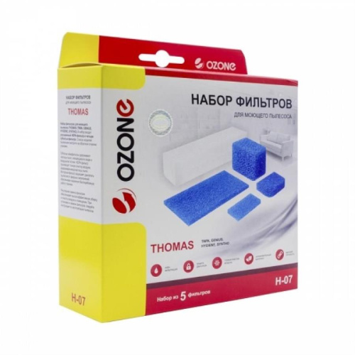 картинка Ozone H-07 Комплект фильтров для моющего пылесоса Thomas (уп. 5шт) от магазина Интерком-НН фото 2