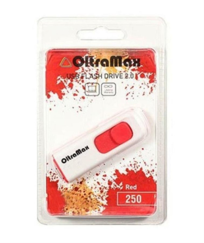 картинка Память USB 4Gb OltraMax 250 красный (OM-4GB-250-Red) от магазина Интерком-НН