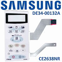 картинка Samsung DE34-00132A Сенсорная панель управления (мембрана) для микроволновки CE2638NR от магазина Интерком-НН