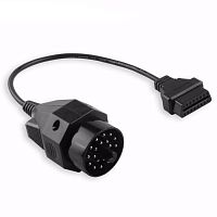 картинка Кабель-переходник диагностического разъема BMW 20pin на OBDII 16pin для автомобиля от магазина Интерком-НН