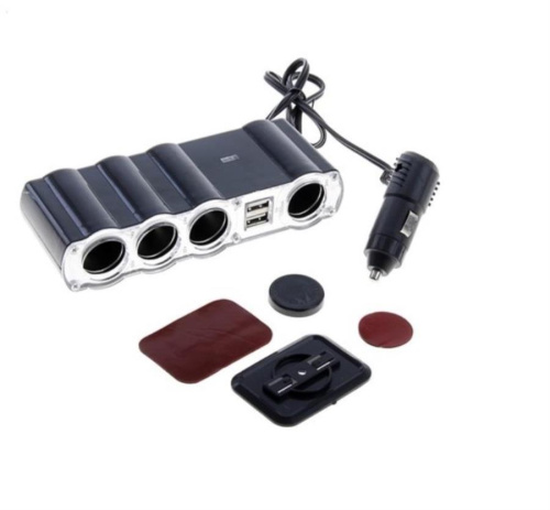 изображение Разветвитель в авто на 4 устройства с 2 USB со шнуром WF-4008 Eltronic магазин Компании Интерком-НН картинка Разветвитель в авто на 4 устройства с 2 USB со шнуром WF-4008 Eltronic от магазина Интерком-НН